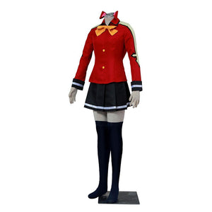 Women and Kids Fairy Tail Costume Wendy Marvell Cosplay Red Sets