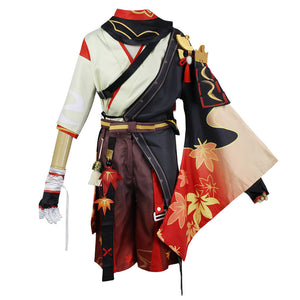 Genshin Impact Costume Kaedehara Kazuha Cosplay Full Set Halloween Costume
