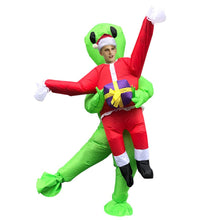 Load image into Gallery viewer, Inflatable Alien Catch Santa Claus Cosplay Costume Halloween Christmas Party For Adults