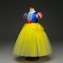 Load image into Gallery viewer, Snow White Costume Princess Costumes Puff Sleeve Dress With Accessories For Kids