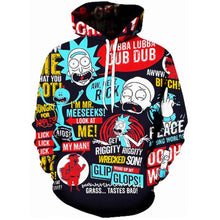 Load image into Gallery viewer, Mens Rick and Morty Hoodies Pullover 3D Printed Sweatshirts