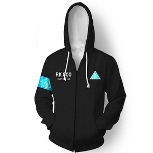 Detroit Becoming Human Connor Cosplay Costume Hoodie Jacket Sweatshirt Unisex