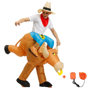 Inflatable Horse Bull Unicorn Cosplay Costume Halloween Christmas Party For Adults