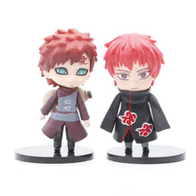 Load image into Gallery viewer, 6Pcs 9cm Cute Chibi Naruto Figure Naruto Gaara Shikamaru Figure Toys