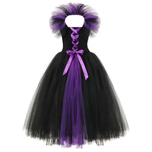 Load image into Gallery viewer, For Kids Maleficent Costume Evil Witch Cosplay Set With Wings and Horn Hat For Halloween Party