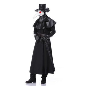 Plague Doctor Costume Steampunk Style Medieval Plague Doctor Cosplay Set For Halloween Party