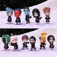 Load image into Gallery viewer, 12Pcs 8cm Naruto Figure Akatsuki Members Itachi Orochimaru Madara Figure Cute Chibi Toys