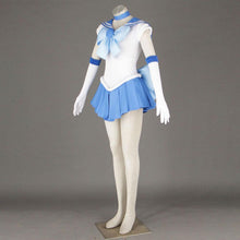 Load image into Gallery viewer, Sailor Moon Costume Sailor Mercury Mizuno Ami Cosplay Full Fight Sets For Women and Kids
