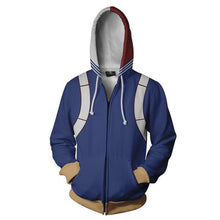 Load image into Gallery viewer, Mens My Hero Academia Printed Zippered Trainning Suit Hoodie Sweatshirt