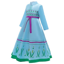 Load image into Gallery viewer, Kids Frozen Costume Princess Elsa Anna Cosplay Birthday or Party Dress With Accessories