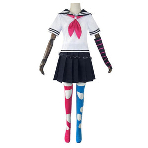 6 PCS Danganronpa Costume Mioda Ibuki Cosplay Dress Set Sailor Suit