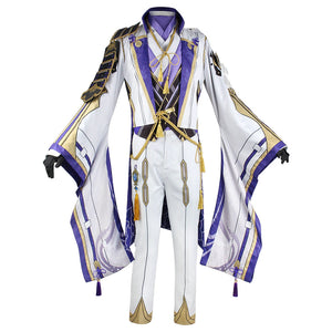Genshin Impact Costume Kamisato Ayato Cosplay Full Set Halloween Costume For Men