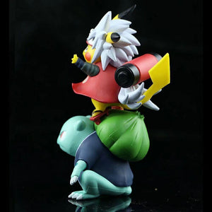 12cm Cute Chibi Naruto Figure Pikachu Cosplay Jiraiya Frog Figure Toys With Box