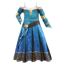 Load image into Gallery viewer, Brave Costume The Princess Merida Cosplay Dress For Kids