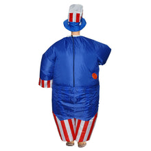 Load image into Gallery viewer, Inflatable Uncle Sam Cosplay Costume Halloween Christmas Party For Adults