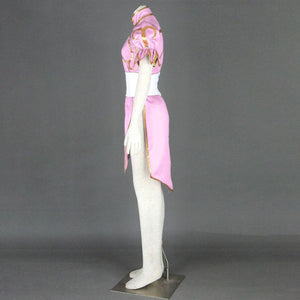 Women and Kids Street Fighter Costume Chun Li Cosplay Pink Fighting Suite Set
