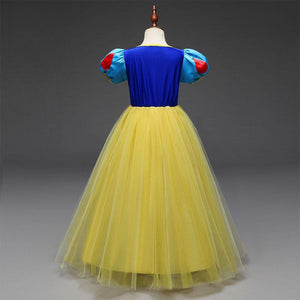 Kid's Snow White Costume Princess Costumes Puff Sleeve Dress With Accessories