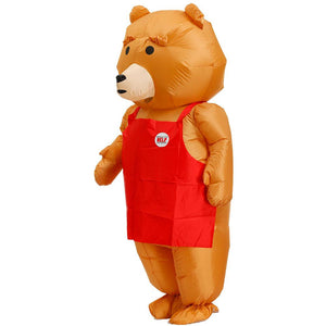 Inflatable Teddy Bear and Hello Kitty Cosplay Costume Halloween Christmas Party For Adults