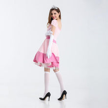 Load image into Gallery viewer, Womens Snow White as Princess Cosplay Pink Dress Costume With Handband and Gloves