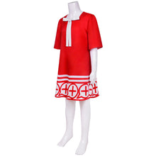 Load image into Gallery viewer, Women and Kids Spy x Family Costume Anya Forger Cosplay Red Dress with Headdress and Stockings