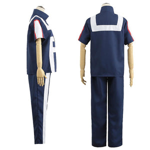 My Hero Academia Denki Kaminari Training/Gym Suit Costumes With Wigs Unisex