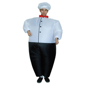 Inflatable Chef Cook Cosplay Costume Halloween Christmas Party For Adults