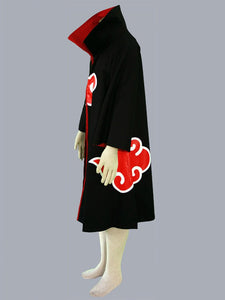 Men and Kids Anime Naruto Costume Akatsuki Cloak Itachi Cape Cosplay