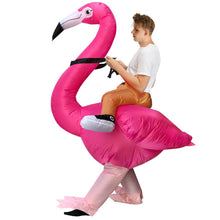 Load image into Gallery viewer, Inflatable Flamingo Rider Cosplay Costume  Halloween Christmas Party For Adults