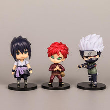 Load image into Gallery viewer, 6PCS 8cm Naruto Figure Cute Chibi Naruto Itachi Gaara Sasuke Kakashi Figure Toys