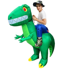 Load image into Gallery viewer, Inflatable Dinosaur Costume T-Rex Dino Rider Outfit Halloween Cosplay Blow Up Costume For Kids and Adults