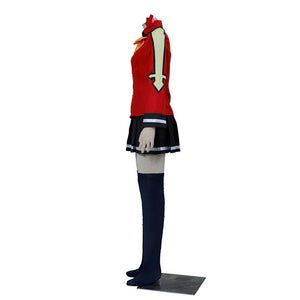 Women and Kids Fairy Tail Costume Wendy Marvell Cosplay Red Sets