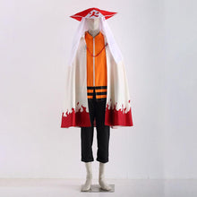 Load image into Gallery viewer, 2 PCS Anime Naruto Costume 7th Hokage Cloak Cosplay Robe With Hokage Hat