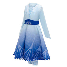 Load image into Gallery viewer, Kids Frozen Costume Princess Elsa Cosplay Birthday or Party Dress With Accessories