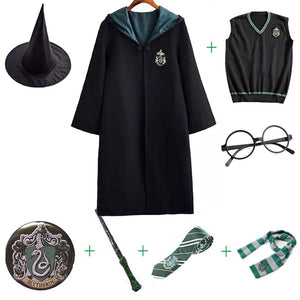 8PCS Harry Potter Cosplay Costume Robe For Kids And Adults
