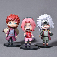 Load image into Gallery viewer, 6Pcs 9cm Naruto Figure Naruto Itachi Gaara Jiraiya Cute Chibi Figure Toys