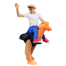 Load image into Gallery viewer, Inflatable Ostrich Rider Cosplay Costume Blow Up Suit Halloween Christmas Party For Adults