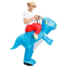 Load image into Gallery viewer, Inflatable Dinosaur Costume T-Rex Dino Rider Outfit Halloween Cosplay Blow Up Costume For Adults