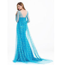Load image into Gallery viewer, Women&#39;s Frozen Costume Princess Elsa Cosplay Sequin Dress With Wig
