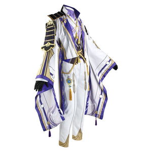 Genshin Impact Costume Kamisato Ayato Cosplay Full Set Halloween Costume For Men