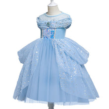 Load image into Gallery viewer, Costume Princess Elsa Cosplay Dress For Girls Birthday Party Dress With Accessories