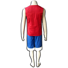 Load image into Gallery viewer, Men and Children One Piece Costume Monkey D Luffy Cosplay Sets