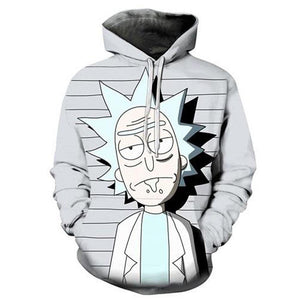 Mens Rick and Morty Hoodies Pullover 3D Printed Sweatshirts