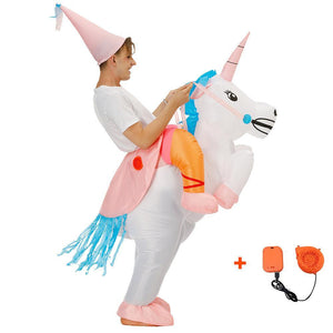 Inflatable Horse Bull Unicorn Cosplay Costume Halloween Christmas Party For Adults