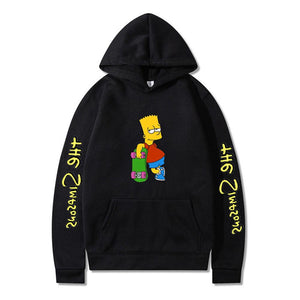 The Simpsons Printed Pullover Trainning Suit Hoodie Sweatshirt Unisex