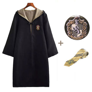 Harry Potter Cosplay Costume Robe With Badge and Tie For Kids And Adults