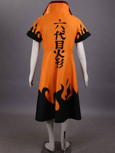 Anime Naruto Shippuden Uzumaki Naruto Sixth Generation Cosplay Costume Cloak