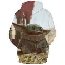 Load image into Gallery viewer, Mens Star Wars Mandalorian Printed Pullover Hoodie Sweatshirt