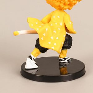 6Pcs Demon Slayer Figure Kamado Agatsuma Zenitsu Kamado Nezuko Cute Chibi Toys