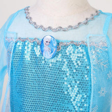 Load image into Gallery viewer, Kids Frozen Costume Princess Elsa Cosplay Birthday or Party Dress With Accessories