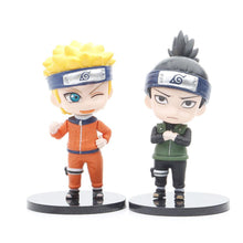 Load image into Gallery viewer, 6Pcs 9cm Cute Chibi Naruto Figure Naruto Gaara Shikamaru Figure Toys